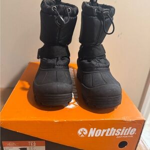 Northside Black Kids' Snow Boots